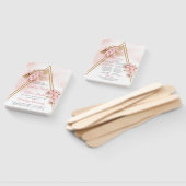 Trendy Gedroogde Palm Blush Orchid Gold Arch Progr Handwaaier (Niet-gemonteerd)