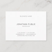 Trendy Geel Bruin Elegant Eenvoudige Moderne Sjabl Visitekaartje (Achterkant)