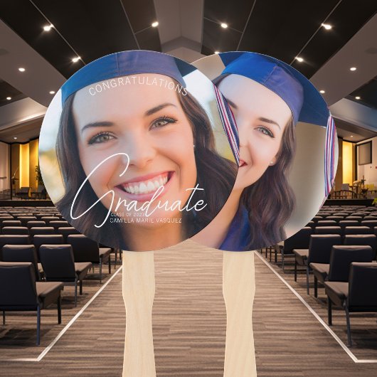 Trendy Gefeliciteerd Afstuderen Photo Afstuderen Handwaaier