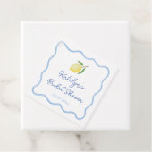 Trendy Gegolfde Rand Hoofdsqueeze Bruidsmeisjesfee Bedankjes Labels (In situ)