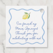 Trendy Gegolfde Rand Hoofdsqueeze Bruidsmeisjesfee Bedankjes Labels (Achterkant)