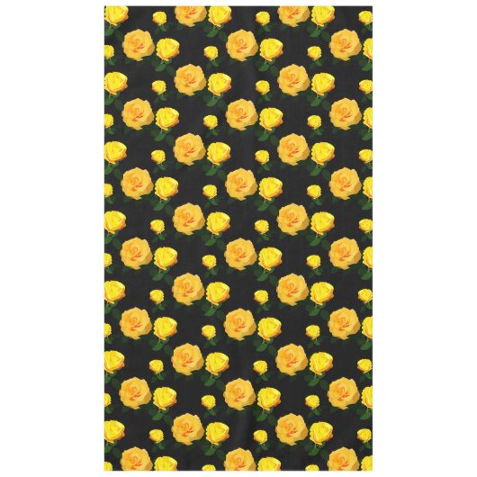 trendy gele bloem tafelkleed (Voorkant)