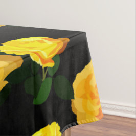 trendy gele bloem tafelkleed