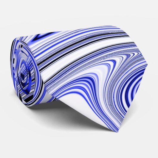 Trendy Gele Marmer Swirl Stropdas (Opgerold)