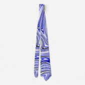 Trendy Gele Marmer Swirl Stropdas (Achterkant)