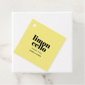 Trendy Gele Thuisgemaakte Limoncello Bedankjes Labels (In situ)