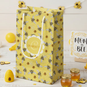 Trendy Gele Zoemende Lente & Zomer Honingbij Klein Cadeauzakje