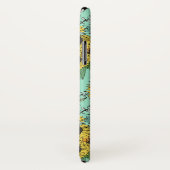 Trendy gele zonnebloemen en roze rozen ontwerp Case-Mate iPhone case (Achterkant / rechts)