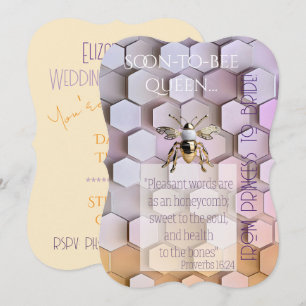 Trendy Geloof Mauve Geel Modern Bijenkorf Goud Bij Kaart