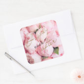 Trendy gelukkig ooit na bruiloft stickers (Envelop)