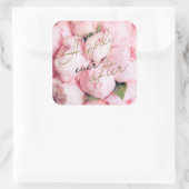 Trendy gelukkig ooit na bruiloft stickers (Tas)