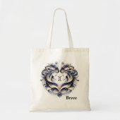 Trendy Gemini Waterverf Zodiac Design Tote Bag (Voorkant)