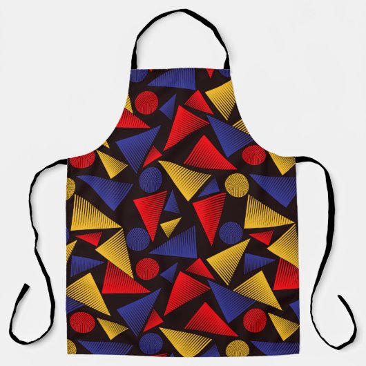 Trendy Geo Triangles Schort (Voorkant)