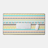 Trendy Geometric Aztec Geïnspireerd patroon Bureaumat (Keyboard & Muis)
