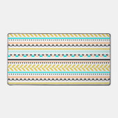 Trendy Geometric Aztec Geïnspireerd patroon Bureaumat (Voorkant)