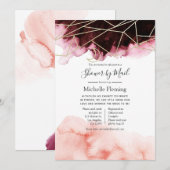 Trendy Geometric Baby of Vrijgezellenfeest door Ma Kaart (Voorkant / Achterkant)