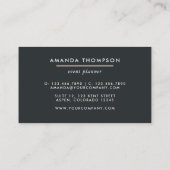 Trendy Geometric Brush Strokes Visitekaartje (Achterkant)