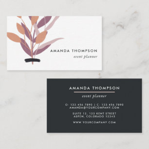 Trendy Geometric Brush Strokes Visitekaartje