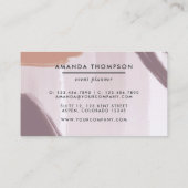 Trendy Geometric Brush Strokes Visitekaartje (Achterkant)