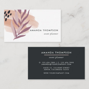 Trendy Geometric Brush Strokes Visitekaartje
