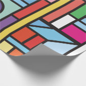 Trendy geometric elements memphis design. Retro Cadeaupapier (Hoek)