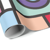 Trendy geometric elements memphis design. Retro Cadeaupapier (Rol Hoek)