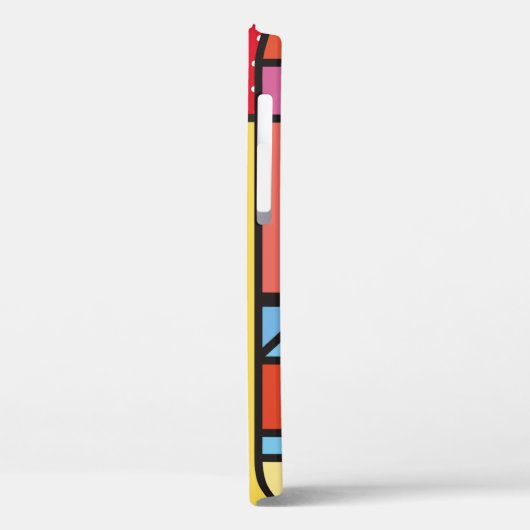 Trendy geometric elements memphis design. Retro Case-Mate iPhone Case (Achterkant / Links)