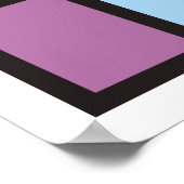 Trendy geometric elements memphis design. Retro Poster (Hoek)