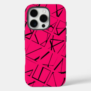 Trendy Geometric Pattern iPhone 16 Pro Hoesje