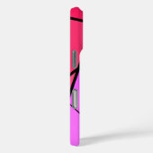 Trendy Geometric Pattern in Pink and Red Case-Mate iPhone Case (Achterkant / Rechts)
