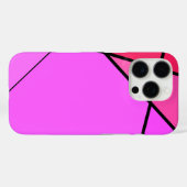 Trendy Geometric Pattern in Pink and Red Case-Mate iPhone Case (Achterkant (horizontaal))