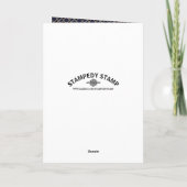 Trendy Geometric Pattern, Modern Birthday Kaart (Achterkant)