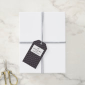 Trendy Geometric Pattern, Modern Birthday Party Cadeaulabel (Met Touw)