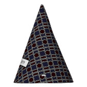 Trendy Geometric Pattern, Modern Birthday Party Feesthoedjes (Rechts)