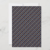 Trendy Geometric Pattern, Modern Birthday Party Kaart (Achterkant)