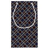 Trendy Geometric Pattern, Modern Birthday Party Klein Cadeauzakje (Achterkant)