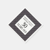 Trendy Geometric Pattern, Modern Birthday Party Servet (Hoek)