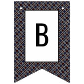 Trendy Geometric Pattern, Modern Birthday Party Vlaggetjes (Tweede vlag)