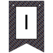 Trendy Geometric Pattern, Modern Birthday Party Vlaggetjes (Derde vlag)