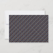 Trendy Geometric Pattern, Modern Birthday RSVP Kaart (Achterkant)