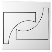 Trendy Geometric Pattern Tegeltje (Voorkant)