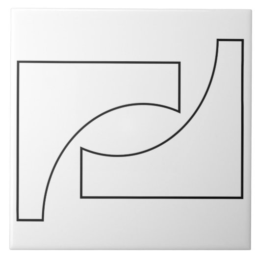 Trendy Geometric Pattern Tegeltje (Voorkant)