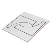 Trendy Geometric Pattern Tegeltje (Zijkant)