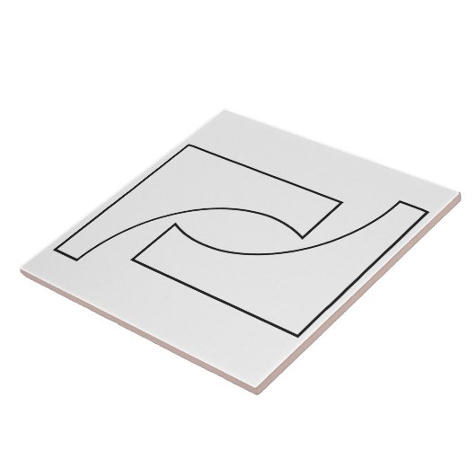 Trendy Geometric Pattern Tegeltje (Zijkant)