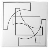 Trendy Geometric Pattern Tegeltje (Voorkant)