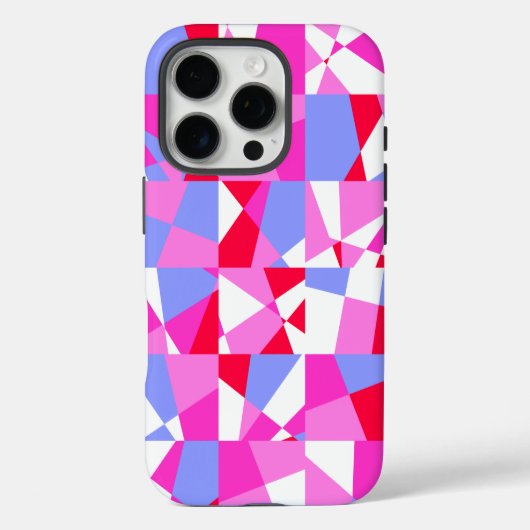 Trendy Geometric Square Pattern Case-Mate iPhone Case (Achterkant)