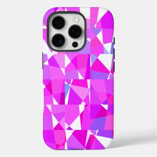 Trendy Geometric Square Pattern Case-Mate iPhone Case (Achterkant)
