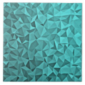 Trendy Geometric Triangle Mosaic Turquoise Tile Tegeltje (Voorkant)