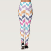 Trendy geometrisch bedrukt actiewear leggings (Achterkant)