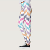 Trendy geometrisch bedrukt actiewear leggings (Links)